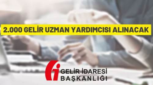 Gelir İdaresi Başkanlığı'ndan personel alım ilanı