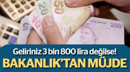 Geliriniz 3800 lira değilse müjde!