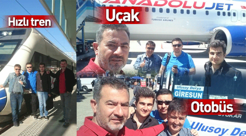 Gemi hariç her şeye bindiler!