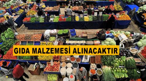 Gıda malzemesi alınacaktır