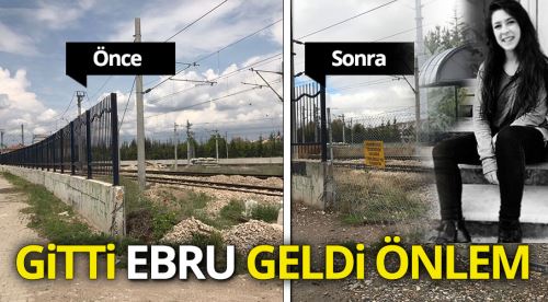 Gitti Ebru geldi önlem