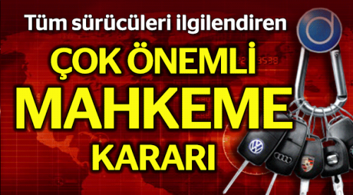 Gizli anahtarla otomobil hırsızlığına emsal karar