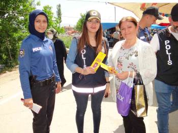 Gölpazarı İlçe Pazarında Kadınlara Kades Bilgilendirmesi Yapıldı
