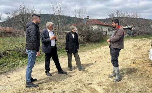 Gölpazarı Kaymakamı Kılıç, Aktaş Köyü su sondaj çalışmalarını inceledi