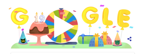 Google'ın 19. doğum günü doodle oldu! Google çarkıfeleğindeki sır...