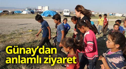 Günay mevsimlik işçileri ziyaret etti