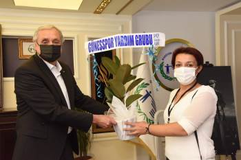 Güneşspor Yardım Grubu’Ndan Başkan Bakkalcıoğlu’Na Ziyaret
