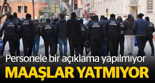 Güvenlik görevlilerinin maaş isyanı