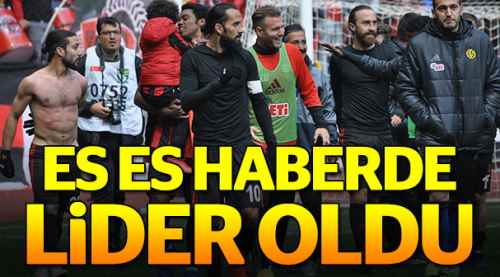 Haberde lider Eskişehirspor oldu
