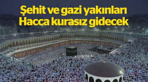 Hacca kurasız gidebilecekler!