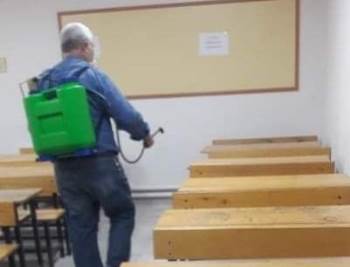 Halk Eğitim Merkezi Müdürlüğü Dezenfekte Çalışmaları
