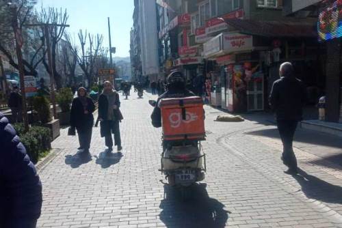 Hamamyolu’nda motosiklet ihlali dikkat çekti