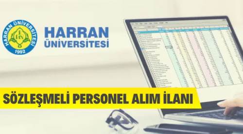 Harran Üniversitesi Sözleşmeli Personel alacak