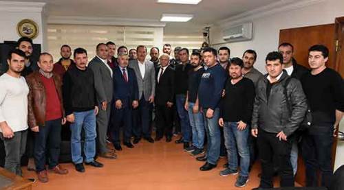 Harun Karacan'ın Demiryol-İş Sendikasını ziyareti
