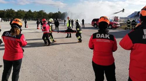 Hasan Polatkan Hava Alanı’nda acil durum tatbikatı