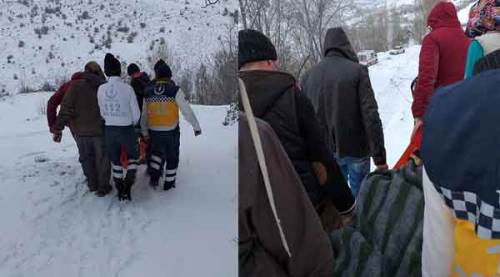 Hastayı 1 kilometre taşıdılar