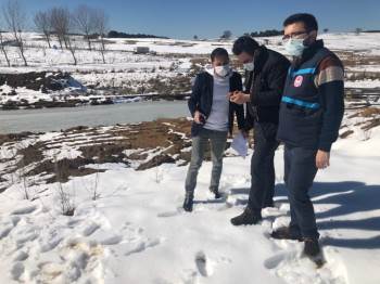 Hayvan İçme Suyu Göleti İçin Ön İnceleme Yapıldı
