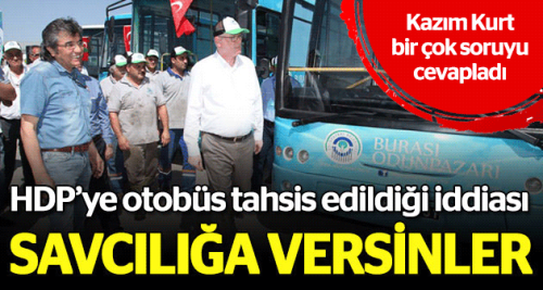 HDP'ye otobüs tahsis edildiği iddiası!