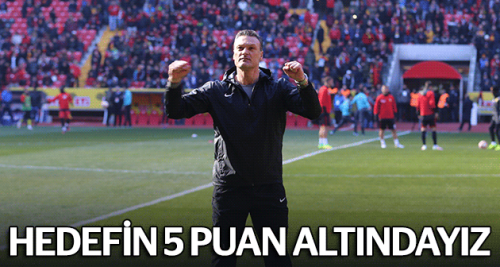 Hedefin 5 puan gerisindeyiz