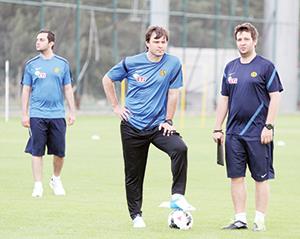 Hem salonda hem sahada