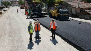 Hisarcık Belediyesinden Şehir İçi Sıcak Asfalt Atağı
