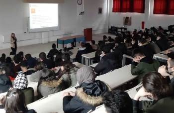 Hisarcık Myo’Da “Kadına Yönelik Şiddetle Uluslararası Mücadele” Semineri
