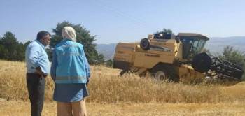 Hisarcık’Ta Biçerdöver İle Hasat Kontrolleri
