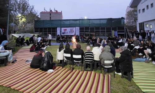 Hisarcık’ta Gençlik Haftası coşkusu kamp ateşiyle yaşandı