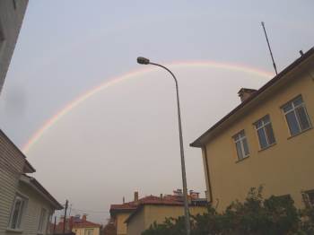 Hisarcık’Ta Gökkuşağı Büyüledi

