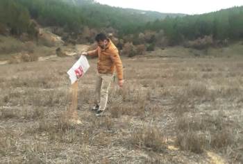 Hisarcık’Ta İki Hayvan Sever Kuşlar İçin Doğaya Yem Bıraktı
