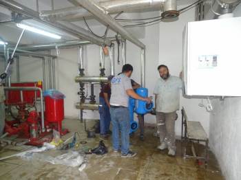 Hisarcık’Ta İki Okul, Bir Öğrenci Yurdunda Doğalgaz Dönüşüm Çalışması
