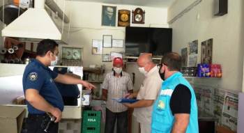 Hisarcık’Ta İş Yerlerine Eş Zamanlı Korona Virüs Denetimi
