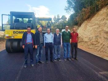 Hisarcık’Ta Köy Yollarına Bsk Asfalt
