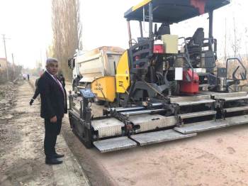 Hisarcık’Ta Sıcak Asfalt Çalışması
