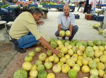 Hisarcık’Ta Yerli Kavun Tezgaha İndi
