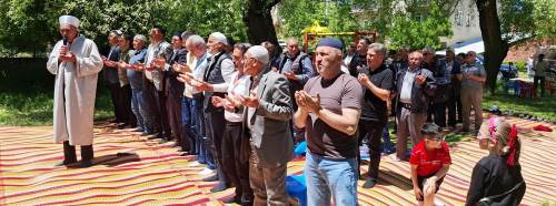 Hisarcık Yukarı Yoncaağaç köyünde şükür duası düzenlendi