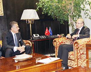 Hoşcandan Bakan Şimşeke ziyaret 