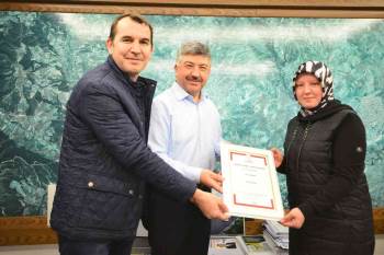 Höşmerim Ustalarına Coğrafi İşaret Tescil Belgesi
