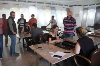 Hürok Mermer Çalışanları Tavla Turnuvası’Nda Yarıştı
