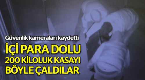 İçi para dolu kasayı böyle çaldılar