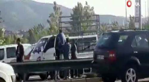 İftara yetişme kavgası kamerada