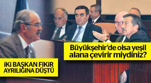 İki başkan fikir ayrılığına düştü