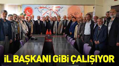 İl başkanı gibi çalışıyor