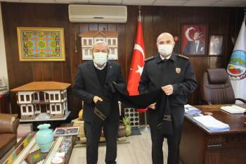 İl Jandarma Komutanı Sandal’Dan Başkan Şahin’E Ziyaret
