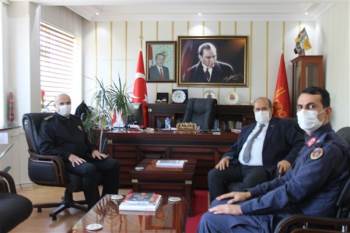 İl Jandarma Komutanı Sandal’Dan Kaymakam Ünal’A Hayırlı Olsun Ziyareti
