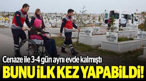 İlk kez kardeşinin mezarına gidebildi!