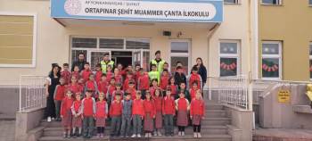 İlkokul Öğrencilerine Trafik Eğitimi Verildi
