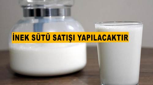 İnek sütü satışı yapılacaktır
