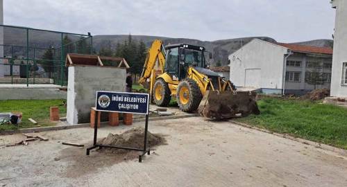 İnönü’de belediye çalışmaları tüm hızıyla sürüyor