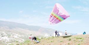 İnönü'de yamaç paraşütü şampiyonası